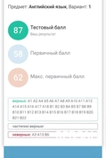 87 баллов результат моей ученица за 7 месяцев подготовки.