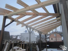 Стропильная система навеса