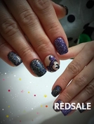 Коррекция нарощенных ногтей. Приблизительно работа заняла 3 часа