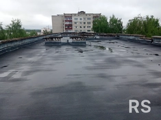 Сезонный ремонт мягкой рулонной кровли и прижимной рейки.