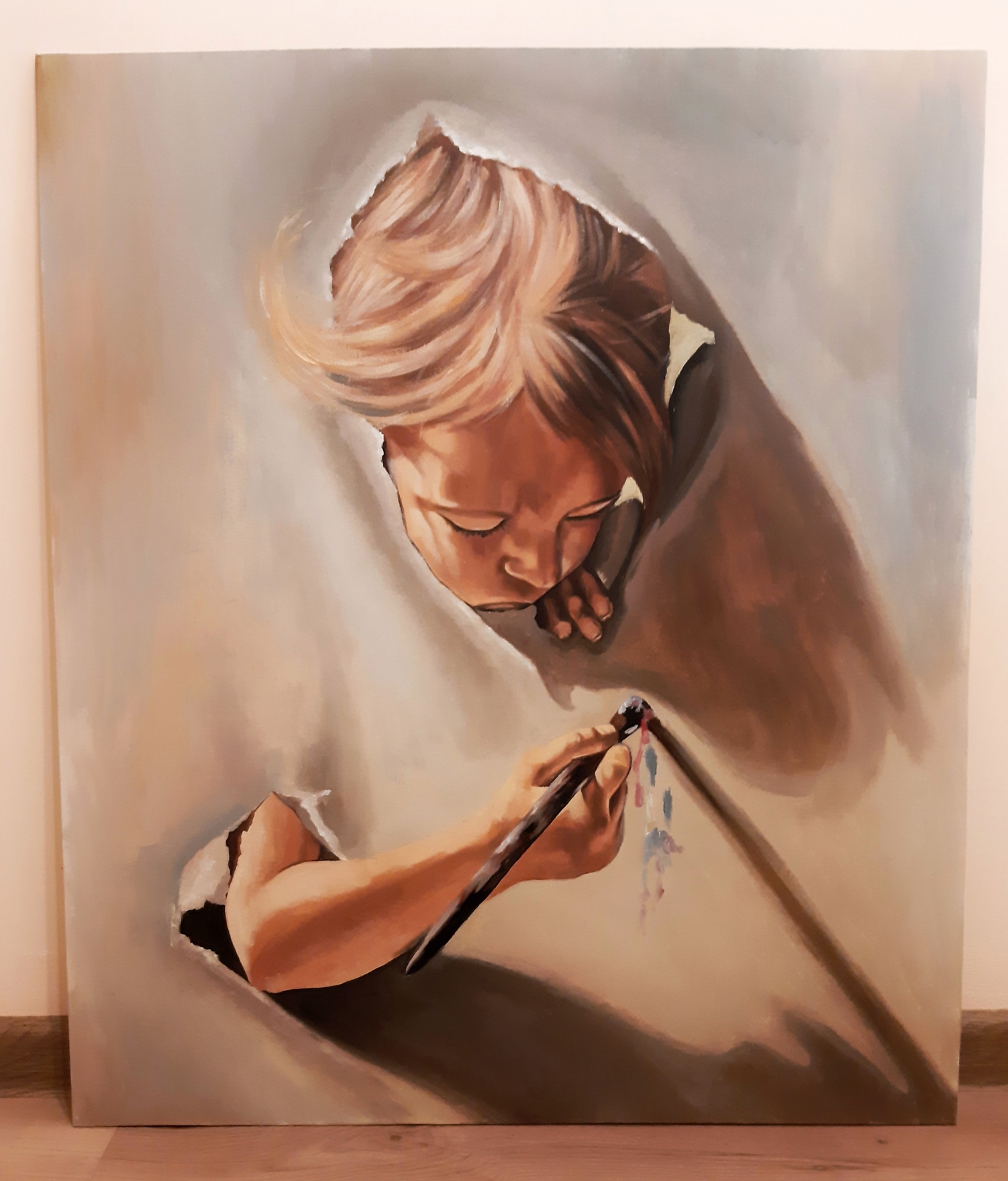 Картина маслом на холсте, размер 60*50см.