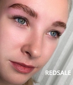 Процедура за 1ч. премиум составами итальянского бренда inLei с окрашиванием и коррекцией воском/нитью/пинцетом