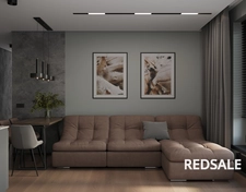 3д визуализация гостинной. 3Ds Max + Corona render.