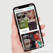 Интернет-каталог для компании занимающейся продажей профессиональной косметикой