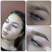 Моделирование и 3Д окрашивание бровей