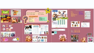 На слайде представлен пример проведения уроков испанского языка на интерактивной доске Miro. Занятия включают разнообразные визуальные материалы, которые помогают ученикам легче усваивать грамматику, лексику и культурные аспекты языка.