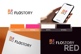 Логотип инновационного приложения, позволяющего прикреплять эмоциональные видео- и аудиосообщения к цветочным букетам и подаркам с помощью QR-кодов.