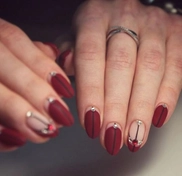 Комбинированный маникюр 12