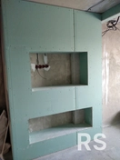 Изготовление гипсокартонного короба под камин.