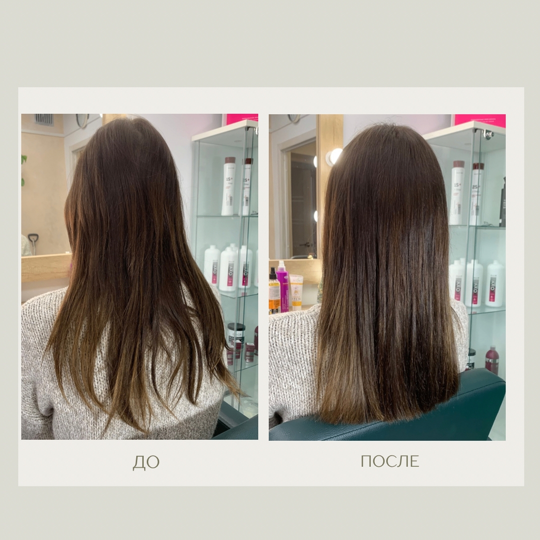 Многоступенчатая реконструкция волос
Направлена на питание, восстановление и лечение поврежденных волос.