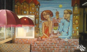 Роспись стен ресторана узбекской кухни