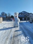 Пушистый великан Пломбир дарит объятия и прохладу! Его забавные танцы и добрый нрав вызывают море восторга у детей, создавая сладкое настроение праздника.