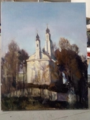 Пейзаж с натуры. Холст, масло