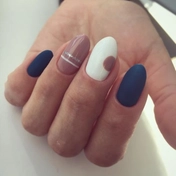 Комбинированный маникюр 7