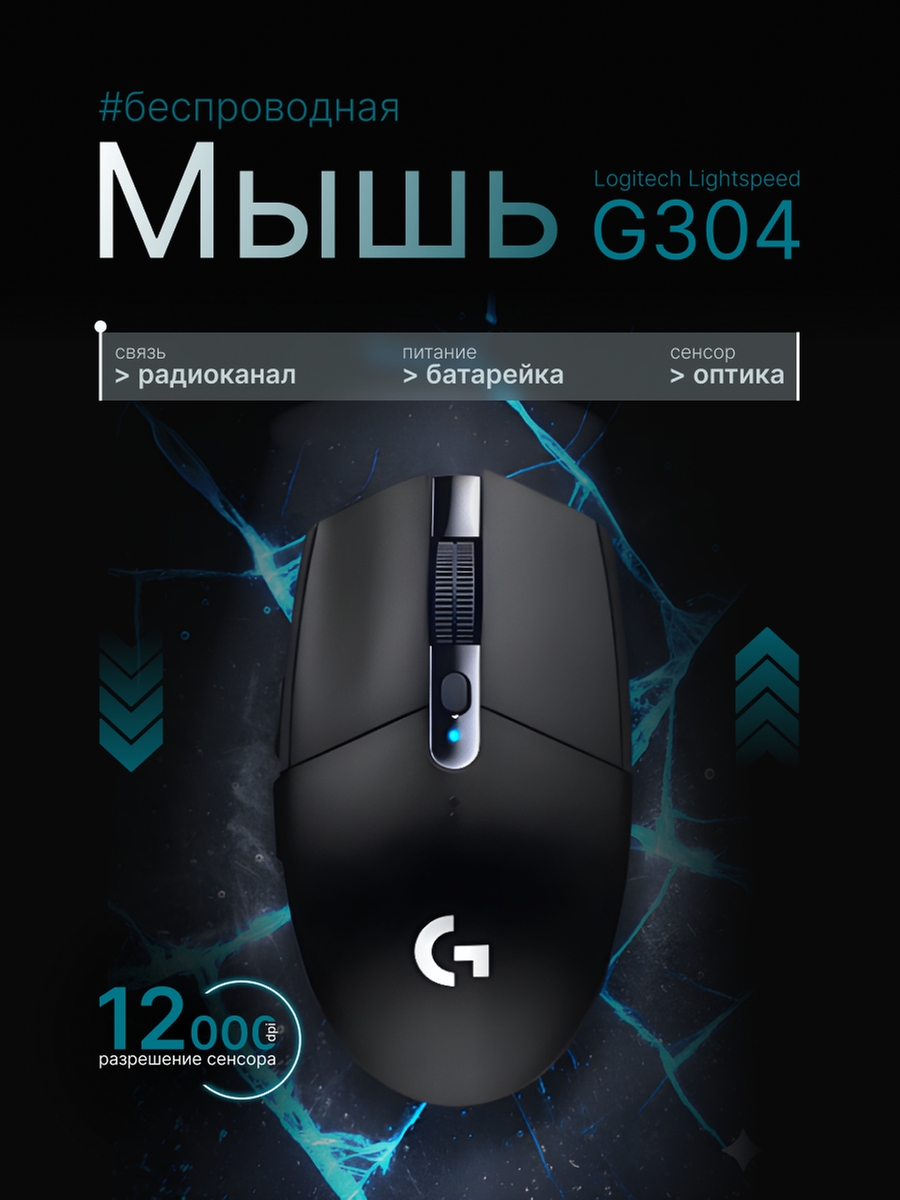 Дизайн карточки товара для Wildberries/Ozon.
Фон имитирует трещины/разломы в оттенках голубого, что символизирует скорость, энергию и цифровой мир.