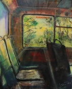Картина акрилом "Поехали", 40*50