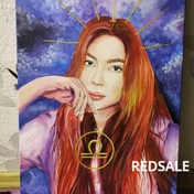Портрет выполнен за 3 рабочих дня с добавлением деталей которых нет на фото)).