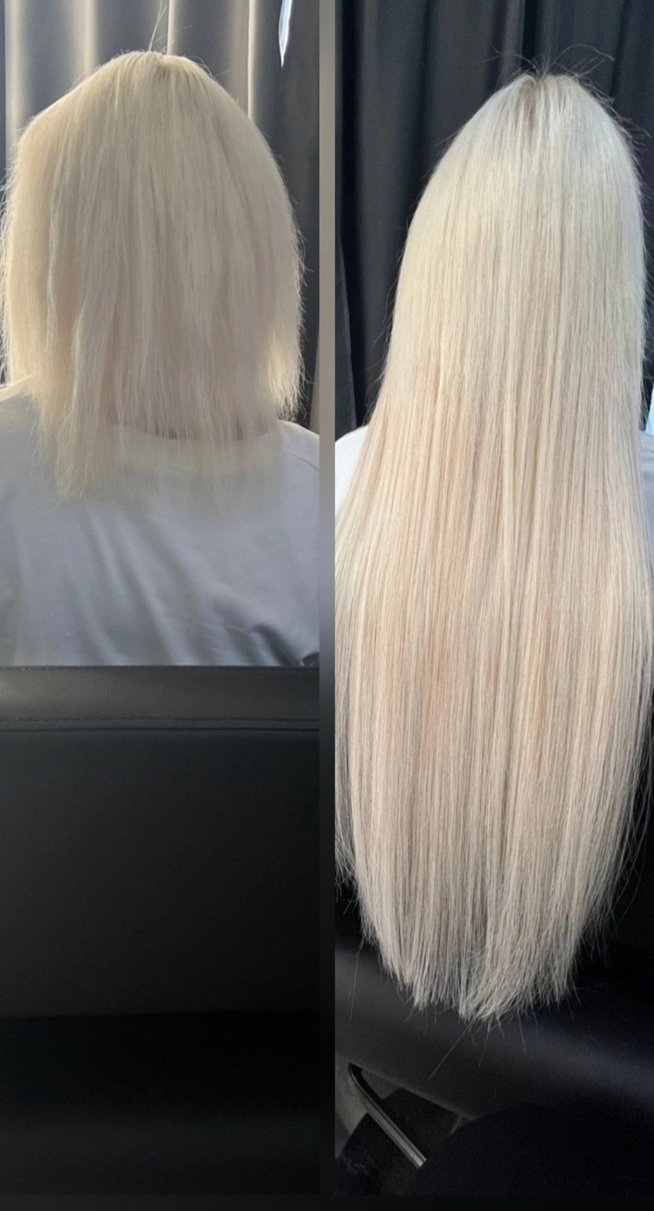 Занятость: 4 часа, стоимость: 170 рублей без учёта волос.
Техника микрокапсульного крепления: 170 капсул, аккуратное и равномерное распределение по голове.