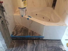 Облицовка ванной керамогранитом