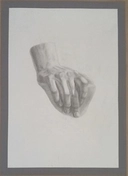 Академический рисунок гипсового слепка кисти