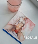 Картина в технике акварель, формат 18×18 бумага 300 г/м³, работы 16+ и 18+