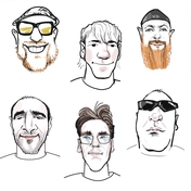 Цифровой шарж по фото. Портреты нарисованы на графическом мониторе в adobe photoshop.