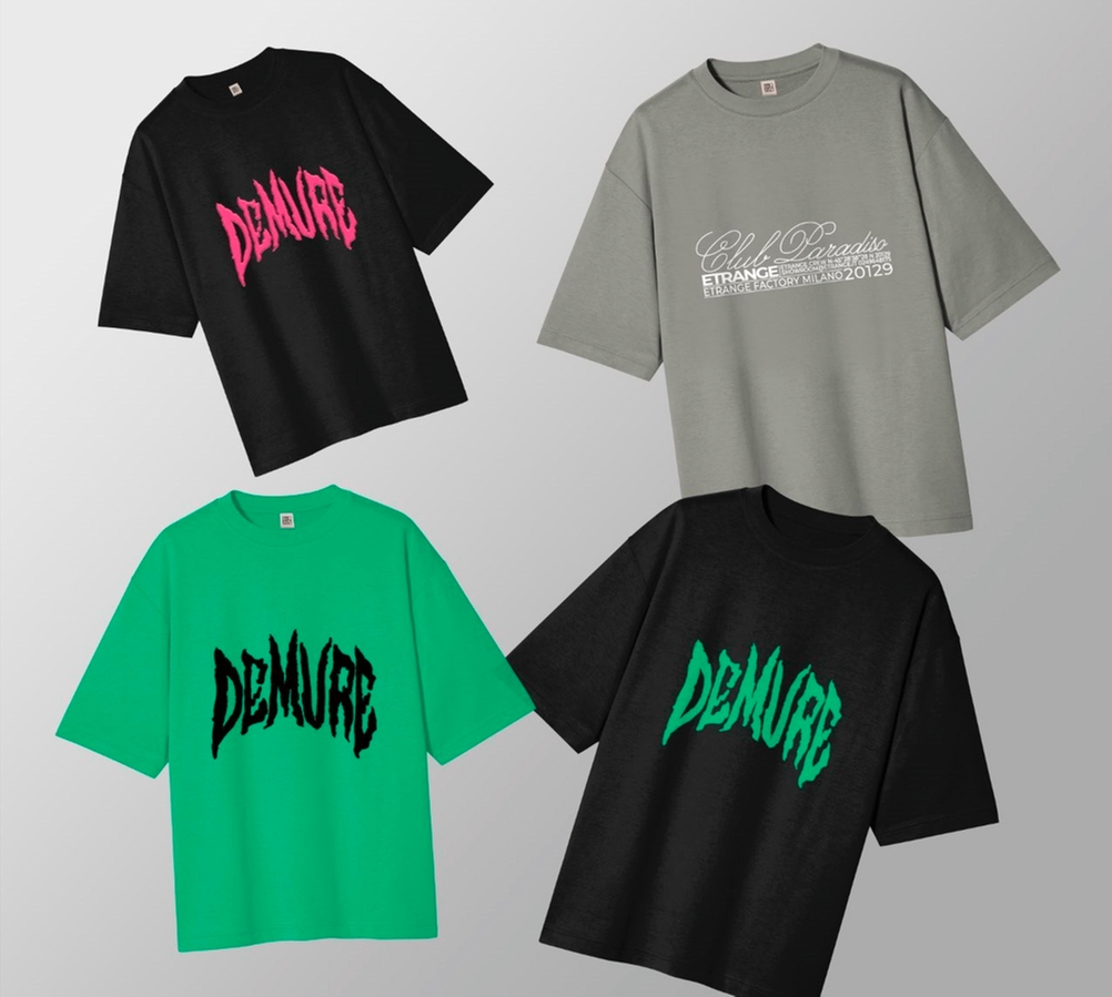 Разработка дизайна принта для футболок и визуализация на носителях для бренда одежды Kraken.