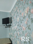 Ремонт квартиры. Подготовка и покраска потолков, подготовка и поклейка обоев на стену.