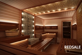 Монтаж освещения в парном помещении бани