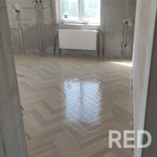 Один из примеров моей работы: укладка плитки елочкой