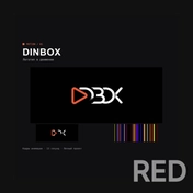 DINBOX — личный моушен-проект: анимация логотипа, переходы и цветовые акценты. На карточке кадры 13-секундного ролика. Не коммерческий заказ.