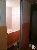 Облицовка стен в парной