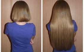 Капсульное наращивание волос, возможно даже с каре преобразовать в длину, которую Вам бы хотелось.