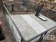 Монтаж благоустройство на кладбище с личным дизайнерским подходом.