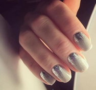 Комбинированный маникюр 11