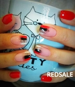 Коррекция нарощенных ногтей. Время работы 3 часа