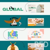 Разработанные логотипы и визитки в Adobe Illustrator
