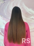 Холодное восстановление волос с реконструкцией.
Время работы 2,5 часа.